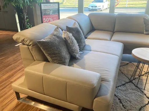 Ledersofa BRANDY mit Sitzverstellung - in Dillingen